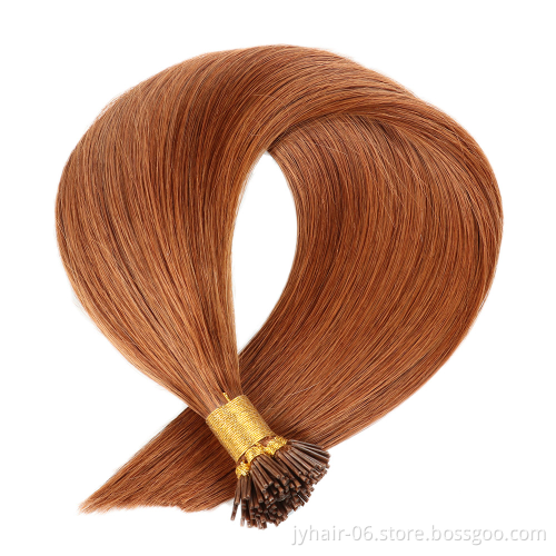Wholesale Russian Pre Bonded Human Hair Raw Double Drawn Remy U Tip Flat Tip i Tip Hair Extensions